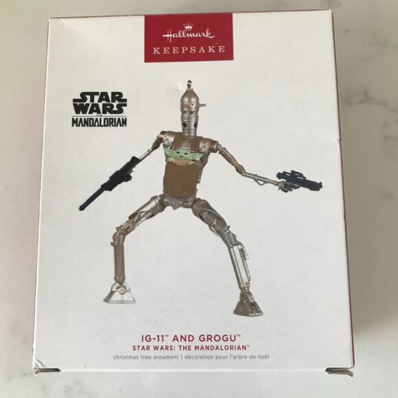 Ornament Star Wars Mandalorian Hallmark Keepsake IG-11 and Grogu - Picture 1 of 2